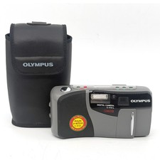 Olympus Camedia C-410L Digital Camera Vintage 5mm f2.8 Lens W/ Case Tested RARE