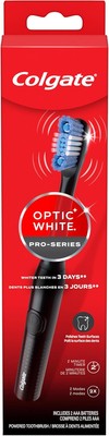 Colgate 360 Optic White Pro-Series Battery Black 1 Count (Pack of 1) 