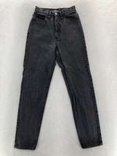 Vintage Guess Georges Marciano Jeans Women's 28 Black Denim Tapered USA Hip Hop