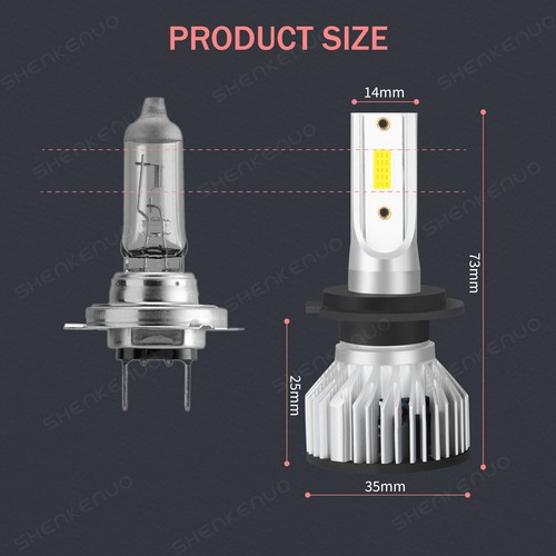 For Mercedes-Benz S550 2007-2010 LED HID Xenon Headlight Hi / Lo+Fog Light Bulbs - Picture 3 of 13
