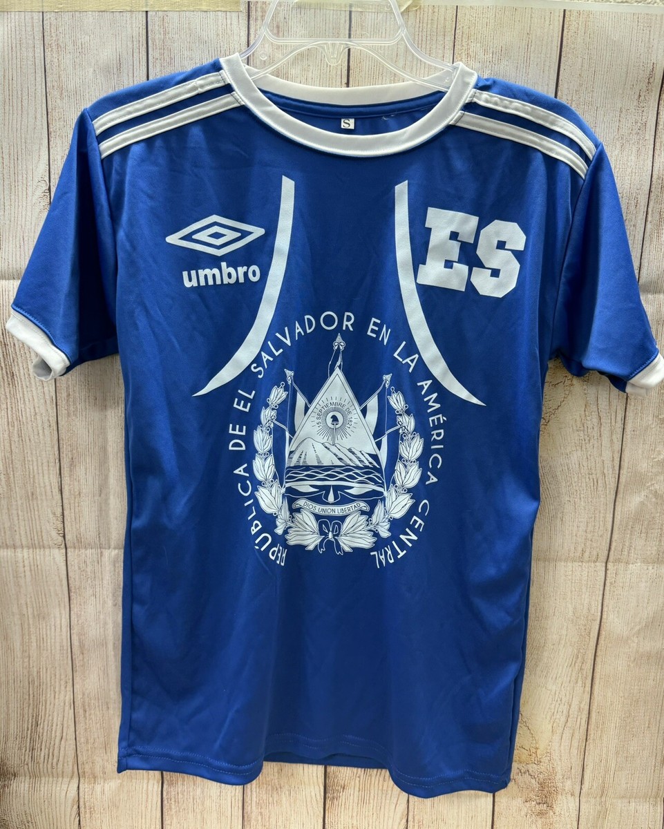 Umbro El Salvador Futbol Jersey Blue ES Soccer Camisa