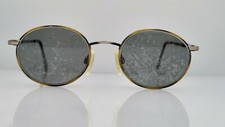 Vintage Hudson DG-76 Brown Gray Metal Oval Sunglasses FRAMES ONLY USA