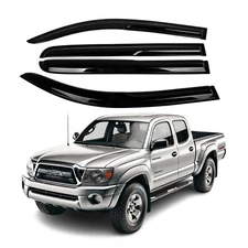 Fits 2005-2015 Toyota Tacoma Double Cab Window Visor Sun Rain Deflector Guard