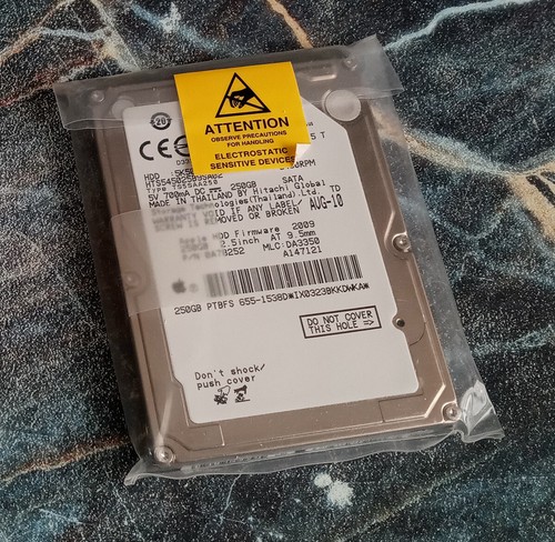 Apple Hitachi Hard Drive SATA 250GB 5400RPM Firmware 2009