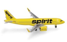 New! Herpa 537421 Spirit Airlines Airbus A320neo, reg. N925NK - 1:500 diecast