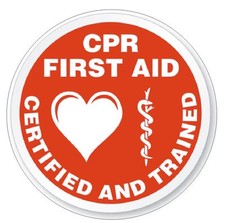 CPR First Aid Certified Hard Hat Decal Hard Hat Sticker Helmet Safety Label H60