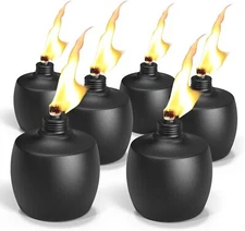 6-Pack Citronella Tabletop Torches, MQKIWAO 21 oz Table Top Torches for Outdoor,