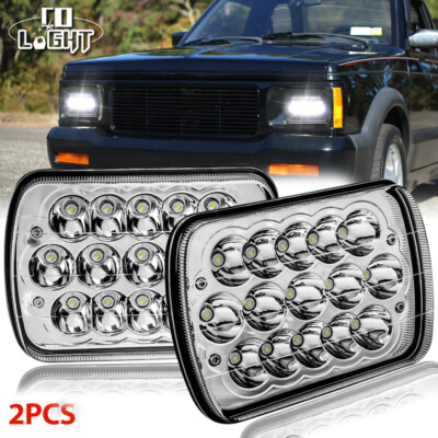 #ad #ad Chrome Pair 7x6quot; LED Projector Headlights H4 for 82 93 Chevy S10 Blazer GMC S15 $28.99