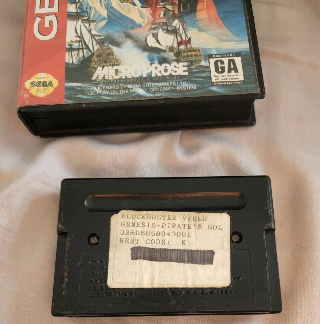 Pirates! Gold - Sega Genesis Video Games 1993 - w/ Box No Pirates! Gold - Sega Genesis Video Games 1993 - w/ Box No