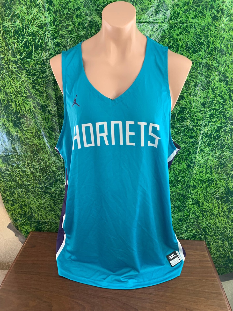 hornets jersey dress NBA Charlotte 2017 Teal Blank Summer League Game Size 3XL+4 SANGEETOUTFIT