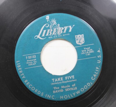 50'S & 60'S 45 David Seville - Take Five / Little Brass Band On Liberty