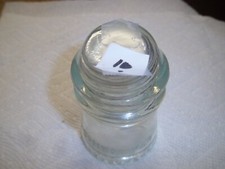 Vintage Hemingray 9 Made In USA LT-Green Glass Insulator(10)
