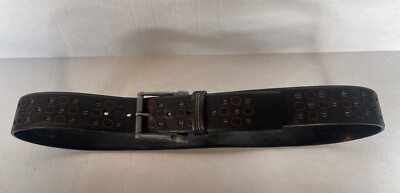 RARE Oakley Y2K Steel Futuristic Gorpcore Leather Designer Belt