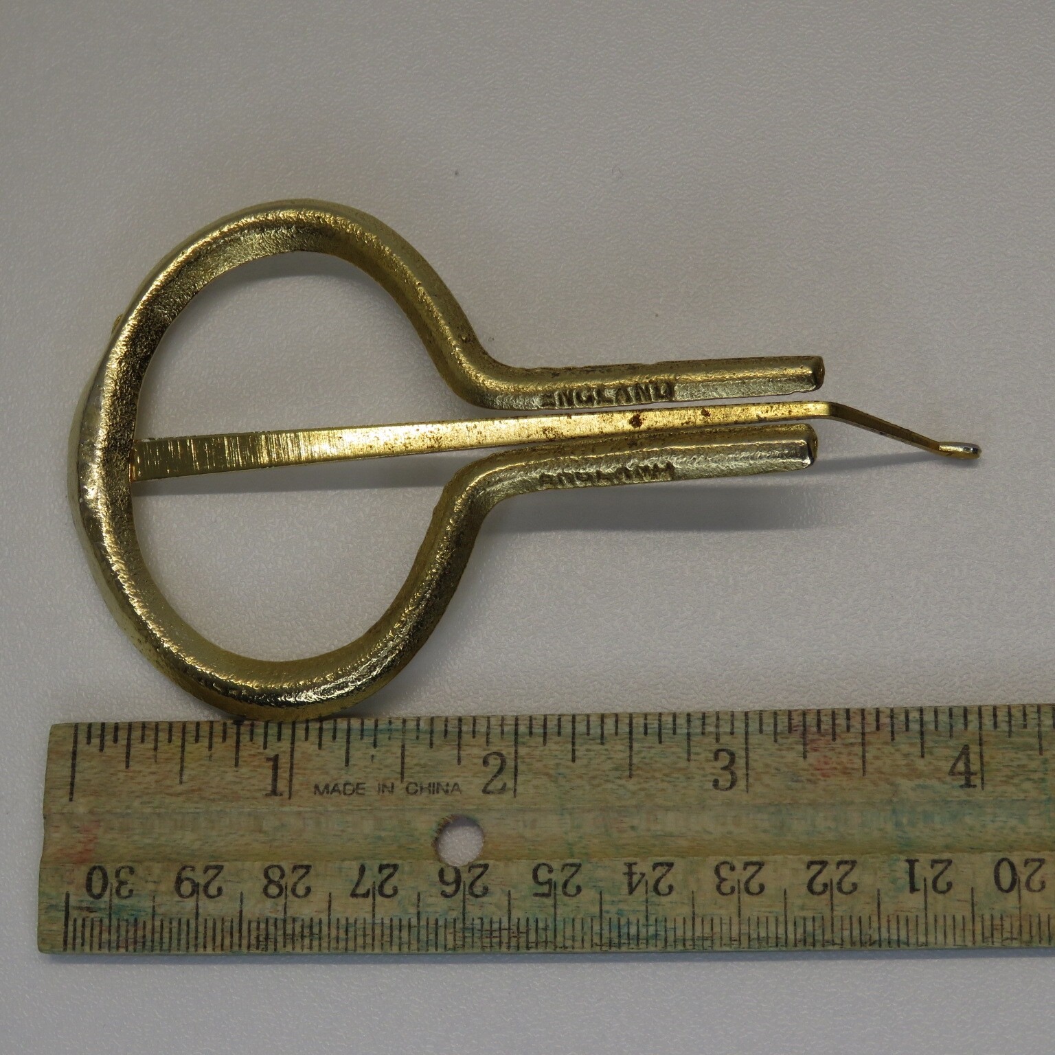 Vintage Gold Tone Jew's Jaw Juice Mouth Ozark Harp England Musical