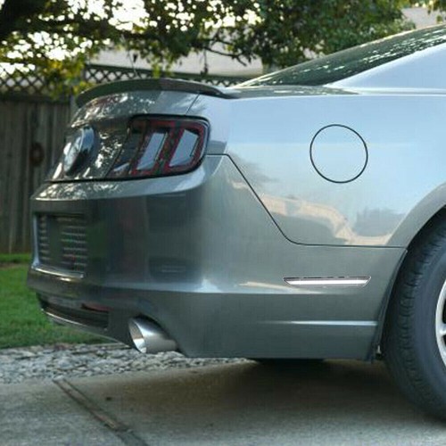 Clear Lens White LED Rear Side Marker Lamps Reflector Lights For 2015-up Mustang - Picture 8 of 8