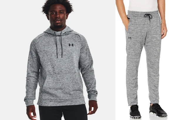 Mens Under Armour UA Fleece Hoodie & Jogger Set Pants Hooded Pullover Outfit New