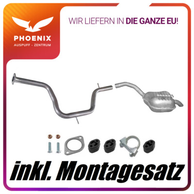 Ford S-MAX 2.0 TDCi (ab 03/2010) Auspuffanlage Mittelrohr+Endschalldämpfer