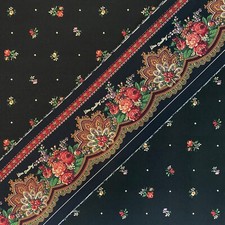 VERA BRADLEY Retired "PetitPoint" Fabric Two Widths Signature Border Stunning