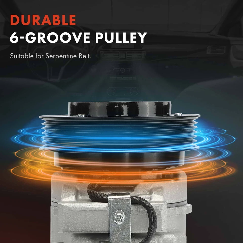 Compresor de aire acondicionado con embrague para Dodge Avenger 2008 Chrysler Sebring 2007-2008 Foto 4 de 4