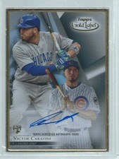 VICTOR CARATINI 2018 TOPPS GOLD LABEL ON CARD AUTO ROOKIE RC