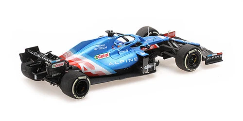 Minichamps Alpine - F. Alonso - 2021 Hungarian GP 1:43 Diecast F1 Car 417211214 - Image 3 of 3