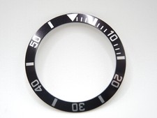 NEW LARGE BLACK BEZEL INSERT 37.5MM DIVERS SKX031 10 BAR 7S26-0040 MEN'S WATCH