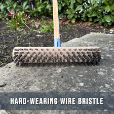 Heavy Duty Wire Broom Brush Head - 30 cm Metal Bristles for Sweeping Cleaning