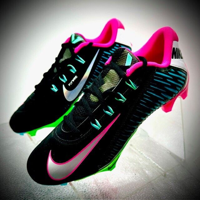 Nike Vapor Edge 360 VC Carbon Football Cleats Black Teal Nike Vapor Edge 360 VC Carbon Football Cleats Black Teal