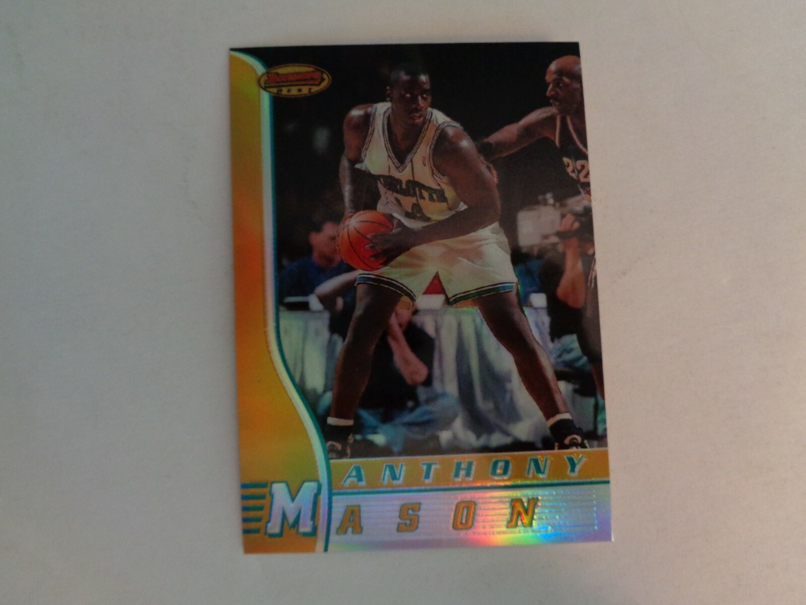 1996-97 Bowmans Best Refractor Hornets Anthony Mason Card #34