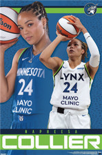MINNESOTA LYNX - NAPHEESA COLLIER POSTER - 22x34 - 26395
