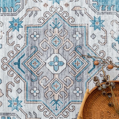 Hallway Runners Grey Blue Charcoal Soft Beautiful Floor Runner Rug 80x300cm - Picture 2 of 79