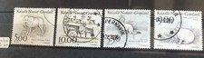 Timbres Groenland oblitérés bonnes valeurs  lot 5