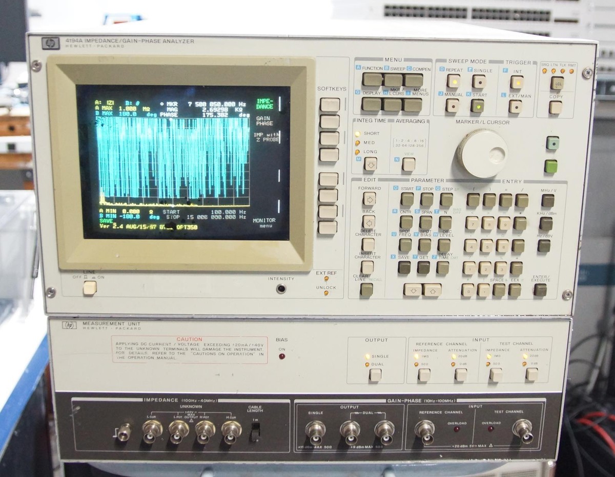 HP 4194A Impedance / Gain-Phase Analyzer With Measurement Unit