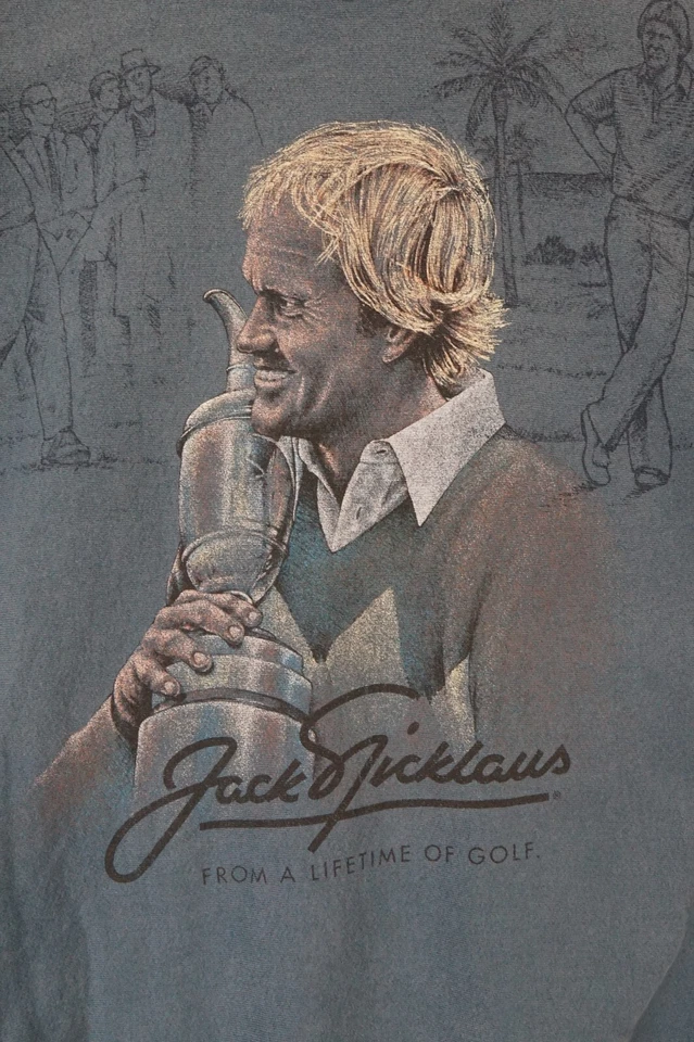 Sudadera De Colección Jack Nicklaus Cuello Redondo Gráfico Para Hombre XL Hecha en EE. UU. Foto 4 de 4