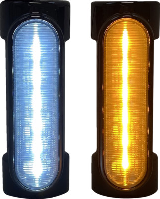 CUSTOM DYNAMICS CD-CB-AW-BCM-B LED Motorschutzbügel Bernstein/Weiß HARLEY DAVIDSON FL...