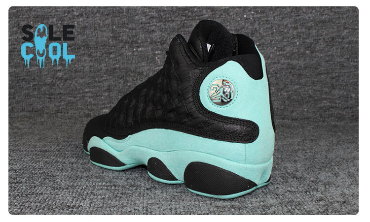 Air Jordan AJ13 Retro GS Black Green Sneaker Shoes 884129