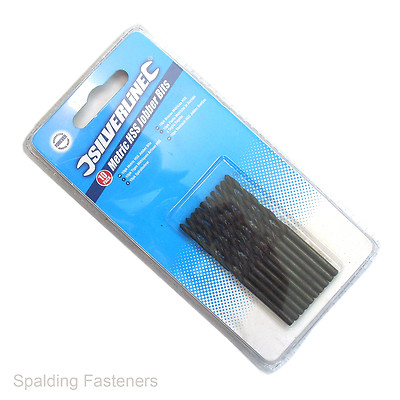 Pack De 10 Forets HSS Silverline - Diamètres 1 à 8 Mm, Queue Droite, Métrique