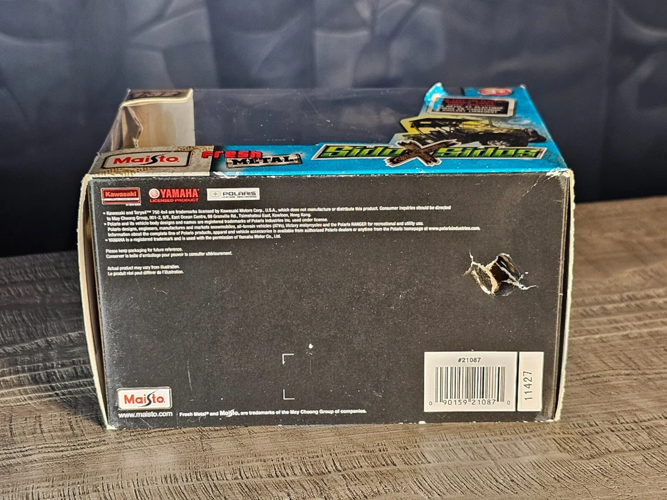 Mastio Side X Sides Fresh Metal 1/32 Diecast Yamaha Rhino 4x4 ATV con neumáticos de goma Foto 3 de 3