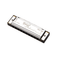 Fender Blues Deluxe Harmonica, Key of E, with Carrying Case, MPN 0990701006