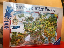 Ravensburger Puzzle 300 piece Map of Europe 19" x 14" Landmarks  Symbols