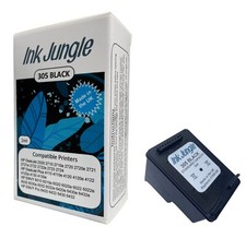 Refilled 305 Black Ink Cartridge For HP ENVY 6420e Inkjet Printer, 3YM61AE