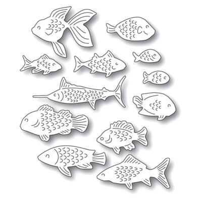 Tierische Fische Metall Cutting Dies Scrapbooking Album Foto Stanzschablonen DIY
