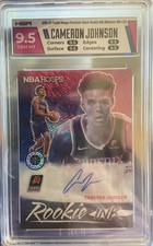 Cam Johnson NBA Hoops Premium Stock T-Mall Rookie Ink Shimmer HGA 9.5