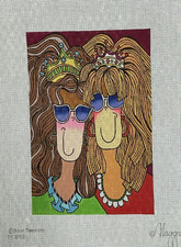 Maggie Friends Forever Suzy Tingle Heart M-893 Handpainted Needlepoint Canvas