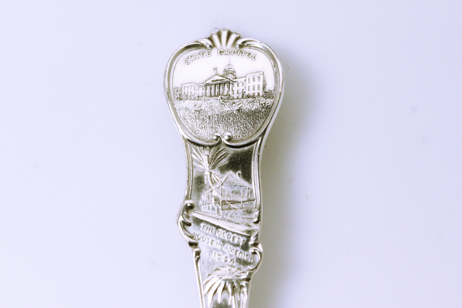Mechanics Sterling Co. 925 Silver FLORIDA Souvenir Fork 33.2 Grams (ANT3420)
