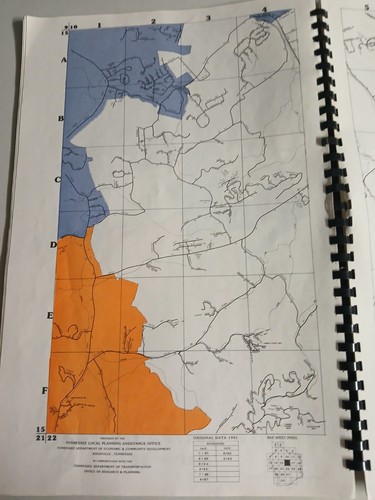 Sevier County Road Maps--Sevier County TN 1999/2000---17 " x 11 1/2" - Picture 8 of 13