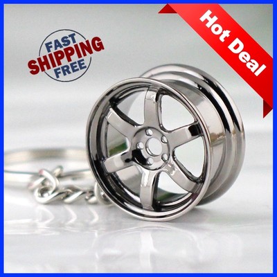 Honda 6 Star Rim Key Chain Acura Integra Civic B16 B18 K20 kit H22a K24 Speed 5