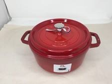STAUB Cast Iron Dutch Oven 4-qt Round Cocotte...