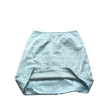 Norton McNaughton Jacquard Skirt 14 Aqua Blue Lined Midi Vintage Cottagecore