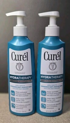 Curel Hydra Therapy Wet Skin Moisturizer For Dry & Extra-Dry 12 Oz Pack Of 2